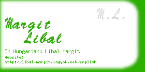 margit libal business card